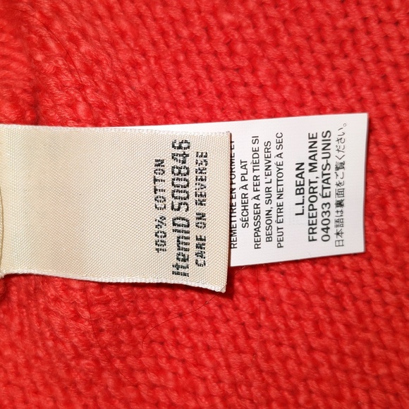 LLBean Women's Size M Pet 100% Cotton Sweater - Picture 10 of 11